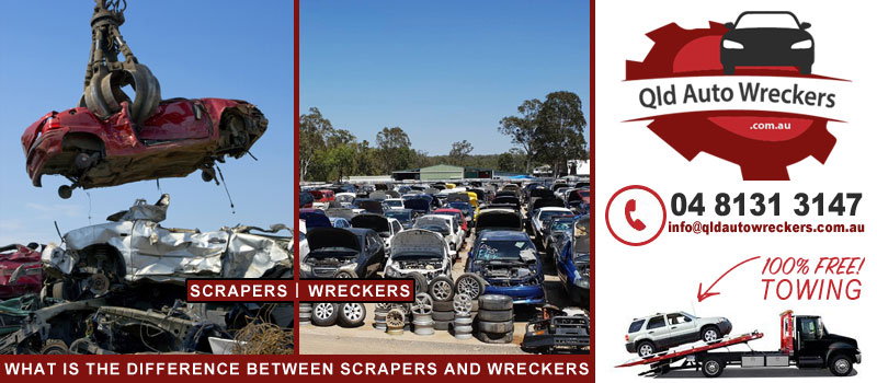 What is the difference between scrapers and wreckers?